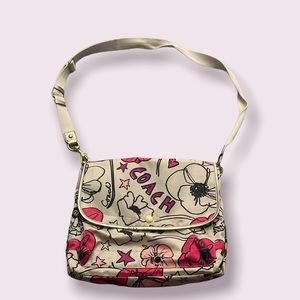 Coach messenger bag with adjustable strap